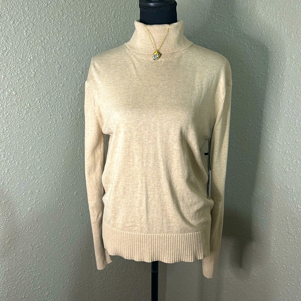 NWT‎ Velvet by Graham & Spencer - Sally Sweater - Biscotti